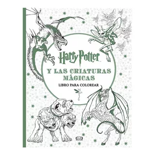 Harry Potter Libro De Colorear Arte Relajante Dragones Hadas