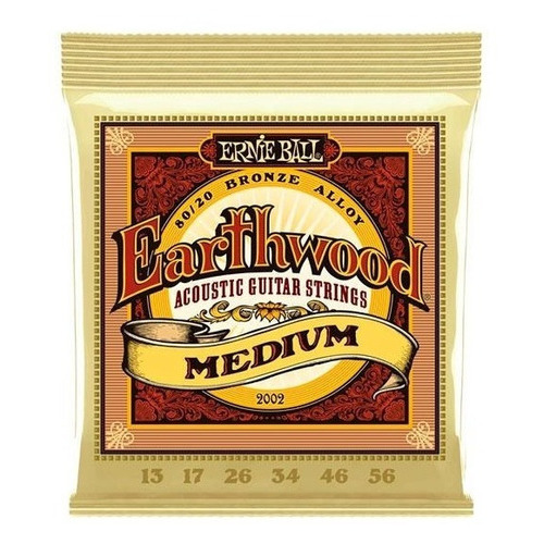 Ernie Ball 2002 Jgo Cuerdas Guitarra Acustic Earthwood 13-56