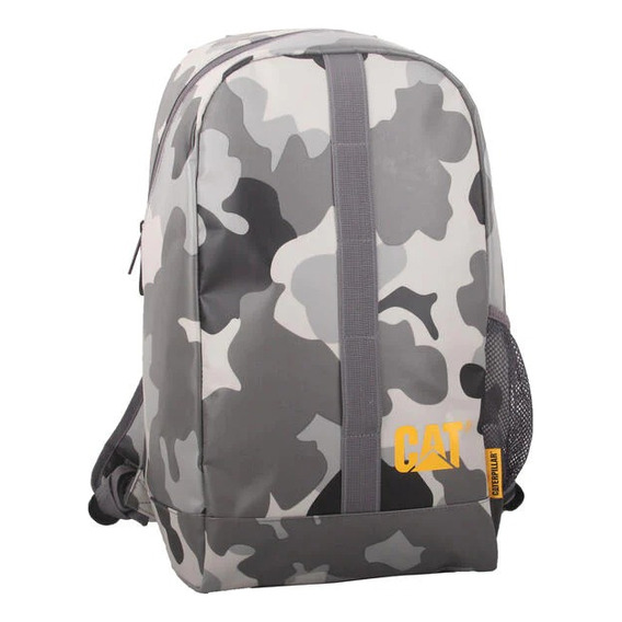 Mochila Cat Zion Color Grey Camo Diseño de la tela Camuflado