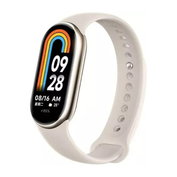 Xiaomi Smart Band Mi Band 8 Color De La Caja Blanco Color de la caja Dorado Diseño de la malla Milanese