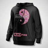 Sudadera Hoodie Con Gorro Black Pink Kpop