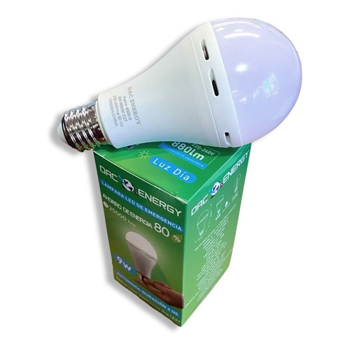 Lámpara Led Foco Emergencia 10w Autónomo Light Tronic Color Blanco