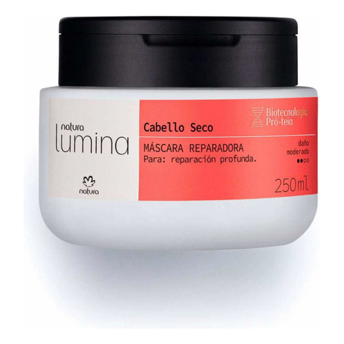 Máscara Reparadora Lumina Cabello Seco 250 Ml De Natura