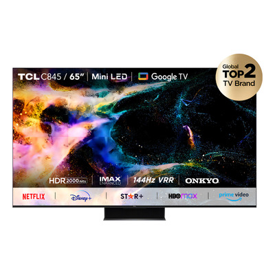 Qled 65 Tcl 65c845 Miniled 4k Hdr Smart Tv Google Tv