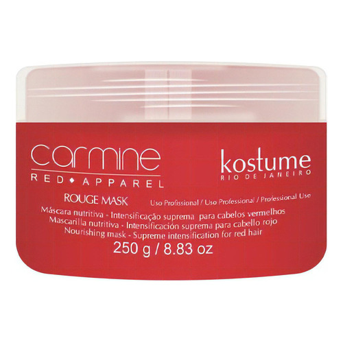 Máscara Intensificación Pelo Rojo Rouge Mask Kostume 250ml