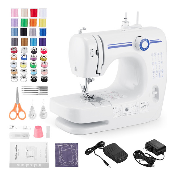 Kit Mini Maquina De Coser Para Casa Tela Electrodomestico