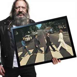 Quadro E Moldura The Beatles 60x42cm Escolha A Sua Imagem A2