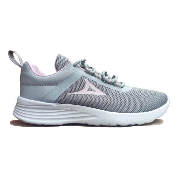 Tenis Running Pirma Dama Modelo 4517 Gris Rosa