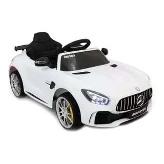 Auto A Batería Para Niños Importcomers Mercedes Benz Gtr 2020  Color Blanco 220v