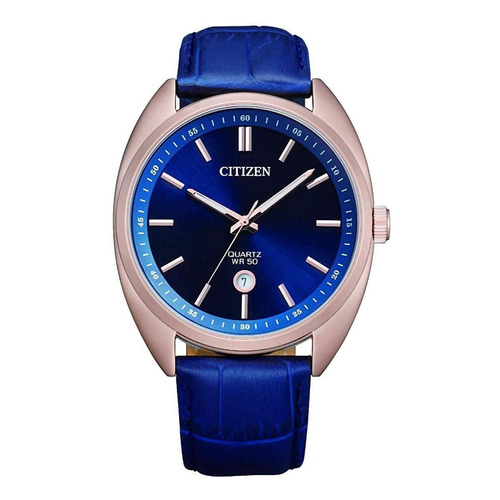 Reloj Citizen Hombre Bi5093-01l Blue /relojería Violeta Color de la correa Azul