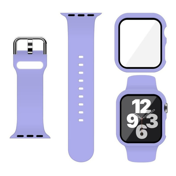 Correa Para Apple Watch + Funda Protector Serie 8 7 6 5 4 Se