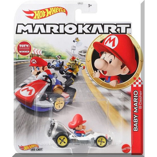 Baby Mario Hot Wheels Mario Kart Edición Limitada Color Blanco