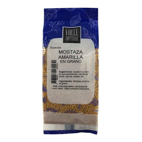 Mostaza Amarilla En Grano 100 G - Valle Imperial