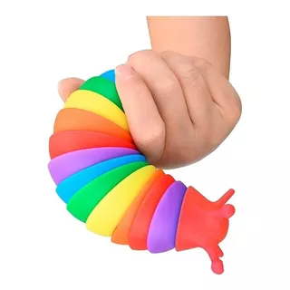 Finger Slug Babosa Caracol Juguete Antiestres Toy Rainbow