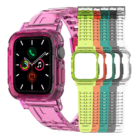 Correa Silicón Case Compatible Para Apple Watch Todas Series