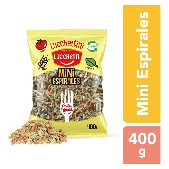 Pasta Mini Espirales Lucchetti 400g