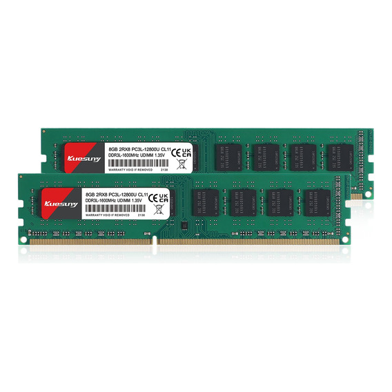 Memoria Ram Kuesuny Ddr3l-1600 16gb (2x8gb) Udimm Pc3l 12800