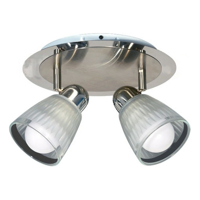 Plafon 2 Luces Abril Ideal Ventilador De Techo Apto Led