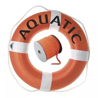 Salvavidas Circular Aquatic Impreso + Cabo Aprob Pna Premium