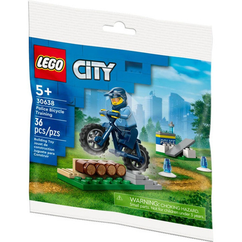 Lego City Entrenamiento De Policia En Bici En Bolsa 30638 Cantidad de piezas 36