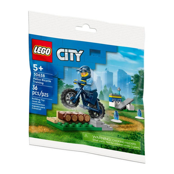 Lego City Entrenamiento De Policia En Bici En Bolsa 30638 Cantidad de piezas 36