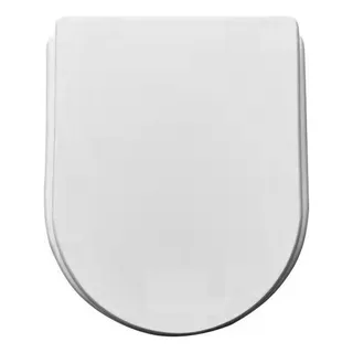 Tapa Asiento Inodoro Hdf Laqueado Herraje Metal Murano Color Blanco