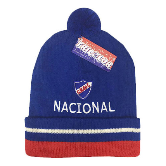 Gorro Lana Tejido Con Escudo Bordado Nacional Invierno