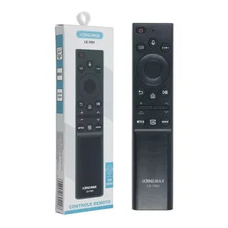 Controle Para Tv Samsung Au7700 Com Voz Netflix Primevideo 