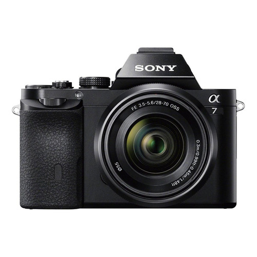  Sony Alpha 7 28-70mm OSS Kit ILCE-7K sin espejo color  negro
