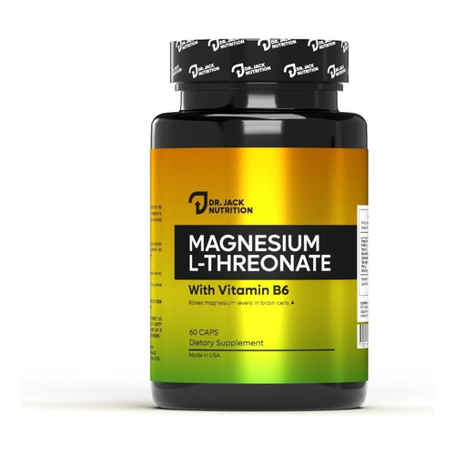 L Treonato De Magnesio 600mg  60 Capsulas Alta Absorcion Dr Jack Nutrition