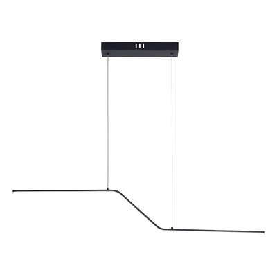 Colgante Led Doble Donei Negro Deco Diseño Moderno Lk