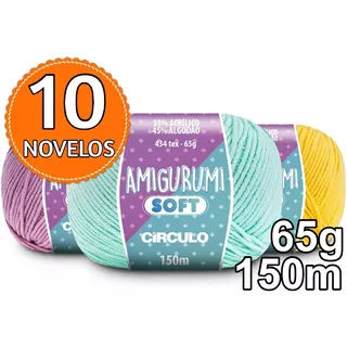 Fio Amigurumi Soft Círculo - Kit 10 Unidades *promoção*