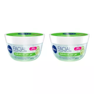  Kit 2 Hidratantes Faciais Ácido Hialurônico E Pepino Nivea