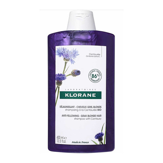  Shampoo Klorane Antiamarillamiento Para Canas Centaury 400ml