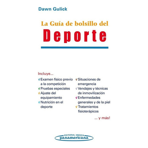 La Guía De Bolsillo Del Deporte Gulick, De Gulick Dawn. Editorial Médica Panamericana, Tapa Blanda En Español, 2012