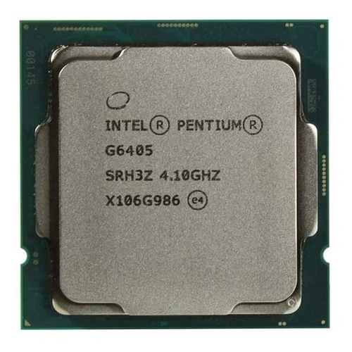 Procesador Intel Pentium Gold G6405 BX80701G6405 de 2 núcleos y  4.1GHz de frecuencia con gráfica integrada