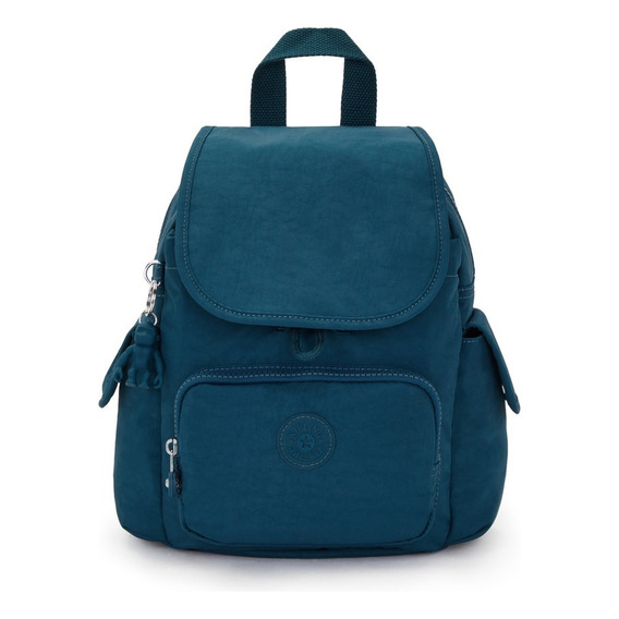 Mochila Urbana Kipling Seoul Ki267052m Color Cosmic Emerald Diseño Liso