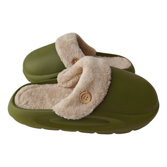 Pantuflas Algodon Abrigadas Calidas Comodas Peluche Zapatos