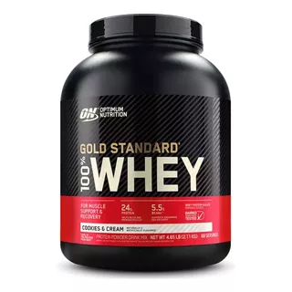 Suplemento En Polvo Optimum Nutrition  Proteína Gold Standard 100% Whey Proteína Sabor Cookies & Cream En Pote De 2.11kg