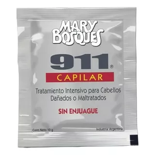 Baño Crema Mary Bosques 911 Sin Ejuague Pelo Dañado Caja X36