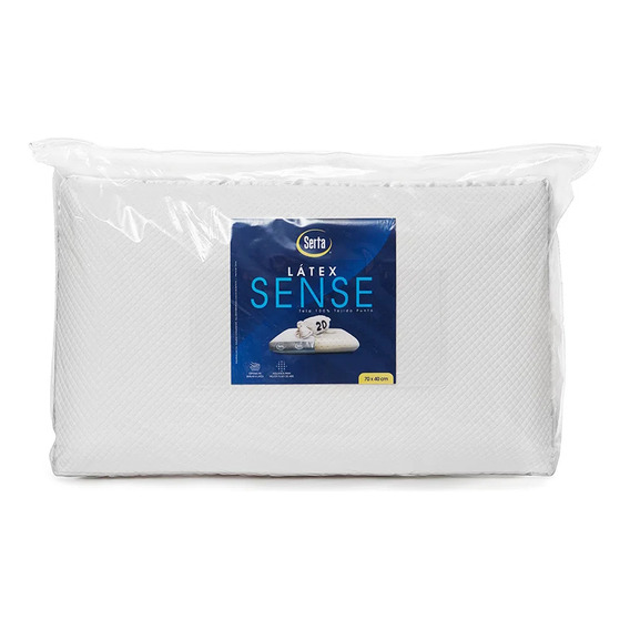 Almohada Látex Sense Serta Queen (70x40 Cm) Color Blanco