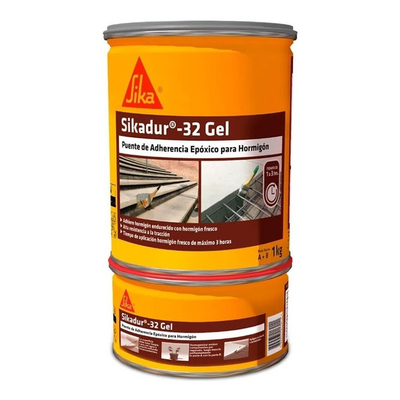 Adherente Sikadur 32 Gel Para Anclaje Y Reparacion 1kg Sika