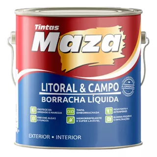 Tinta Acrílica Emborrachada Litoral E Campo 3,6l Maza Branco