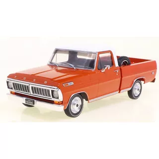 Miniatura 1970 Ford F-100 Laranja California Escala 1:24