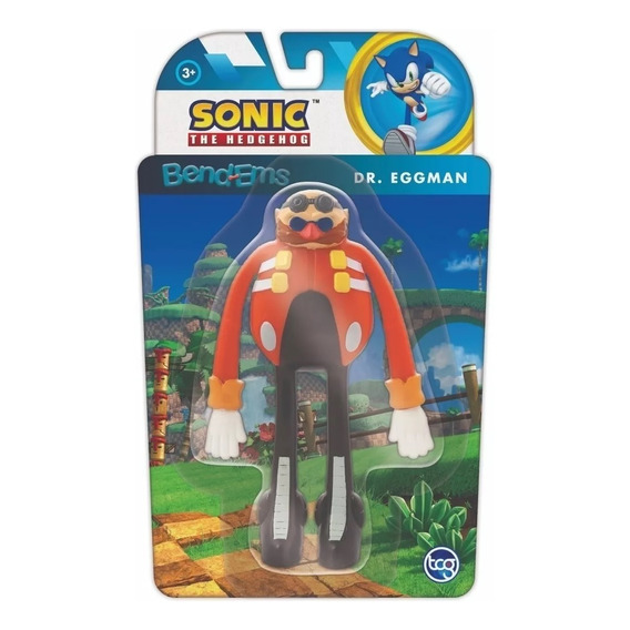 Muñeco Sonic The Hedgehog Bend Ems Flexible Tapimovil