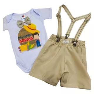 Roupa Festa Fantasia Carnaval Bebê Meninos Conjunto Shorts