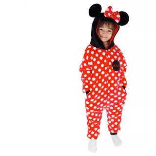 Pijama Macacão Infantil Minnie Kigurumi - Original Disney 