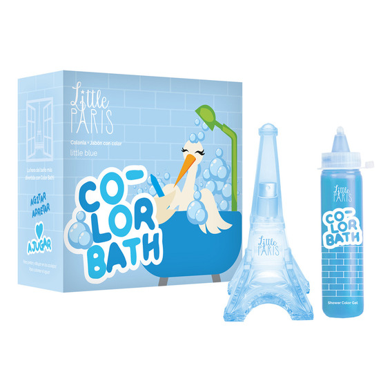 Colonia Bebé Little Paris Little Blue 50ml +jabon Pintar Set