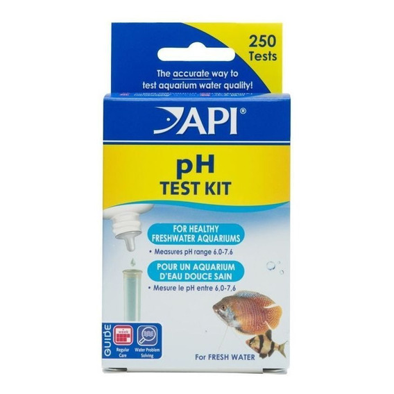 Kit Medidor De Ph Para Acuarios O Estanques 250 Pruebas Api