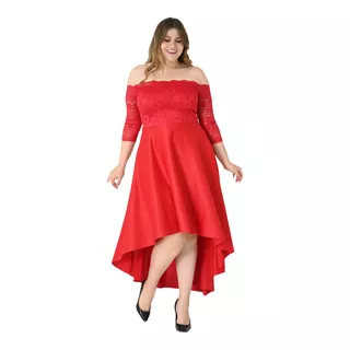 Vestido Encaje Mullet Tallas Extra Grandes Plus Xxxl Curvy